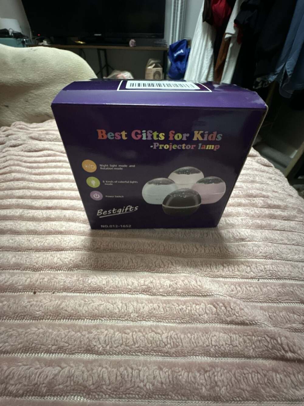 BestGifts Rotating Star Projector Night Light for Kids, Model 012-1652